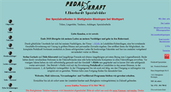 Desktop Screenshot of pedalkraft.de
