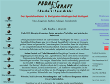 Tablet Screenshot of pedalkraft.de